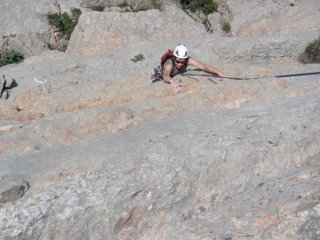 escalade en falaise en ariege